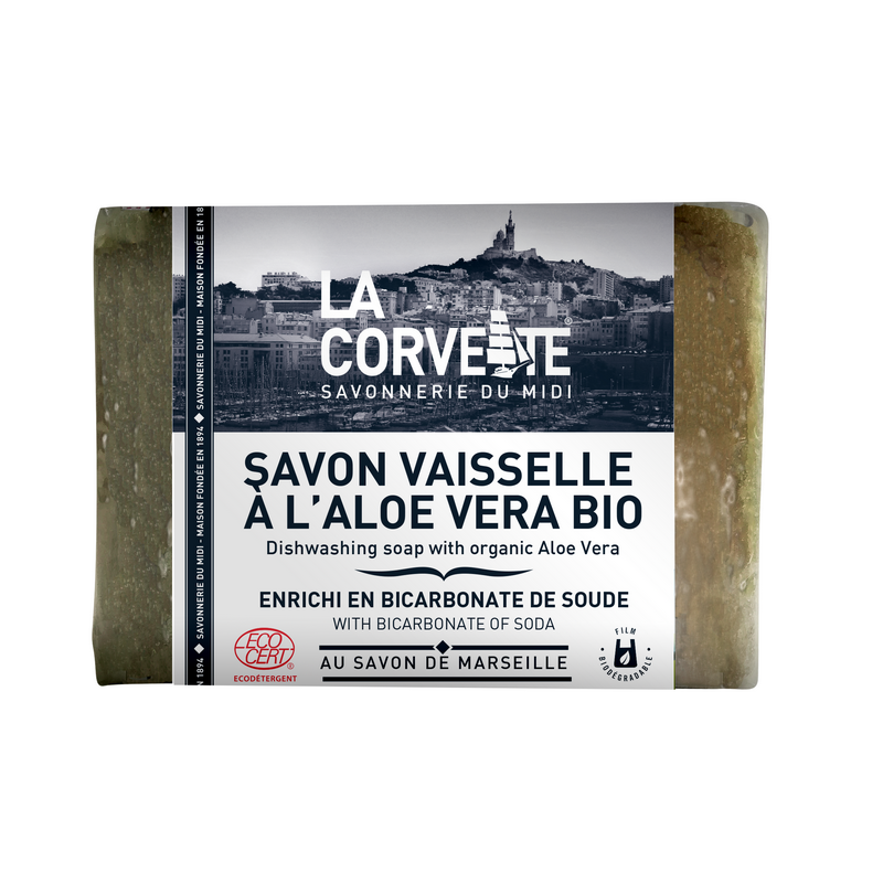 La corvette -- savon vaisselle enrichi en bicarbonate & aloe vera bio  - 200 g